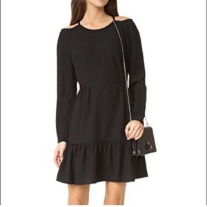 NWT Club Monaco Black Sandraya Cold Shoulder Dress Size 10